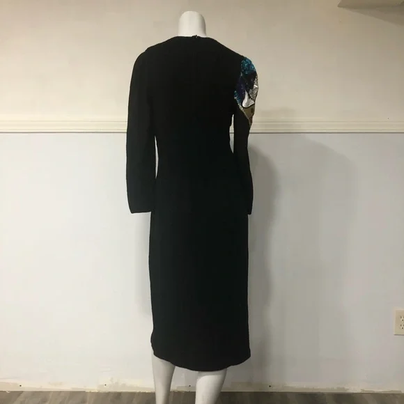 80s Saks Fifth Avenue Pat Sandler for Wellmore Sequin Beaded Dress M - Picture 16 of 16